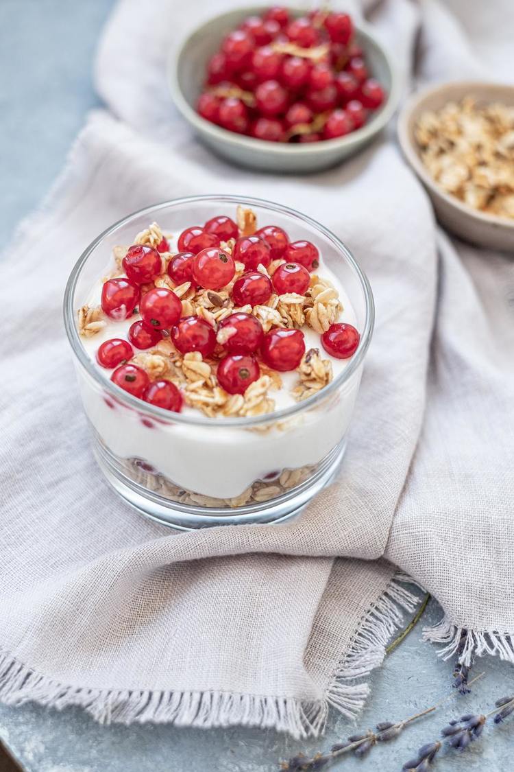 Yogurt Recipe - Red Currant and Granola Yogurt