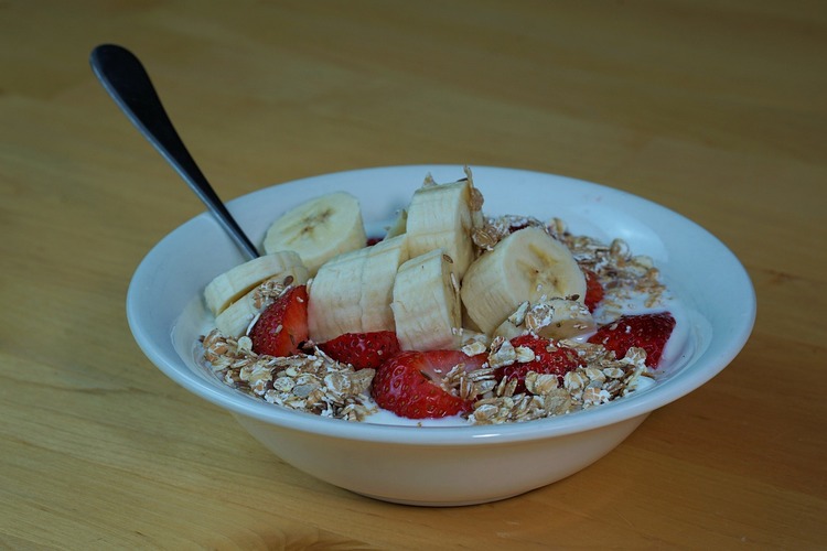 Strawberry Banana and Granola Yogurt